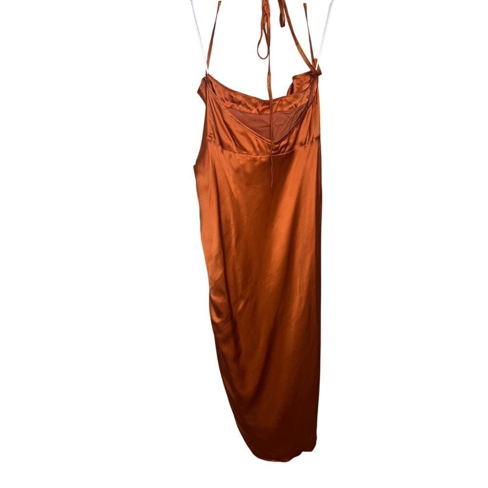 Amanda Uprichard Silk Jasalina Dress in Ginger Sz. S - Picture 4 of 6